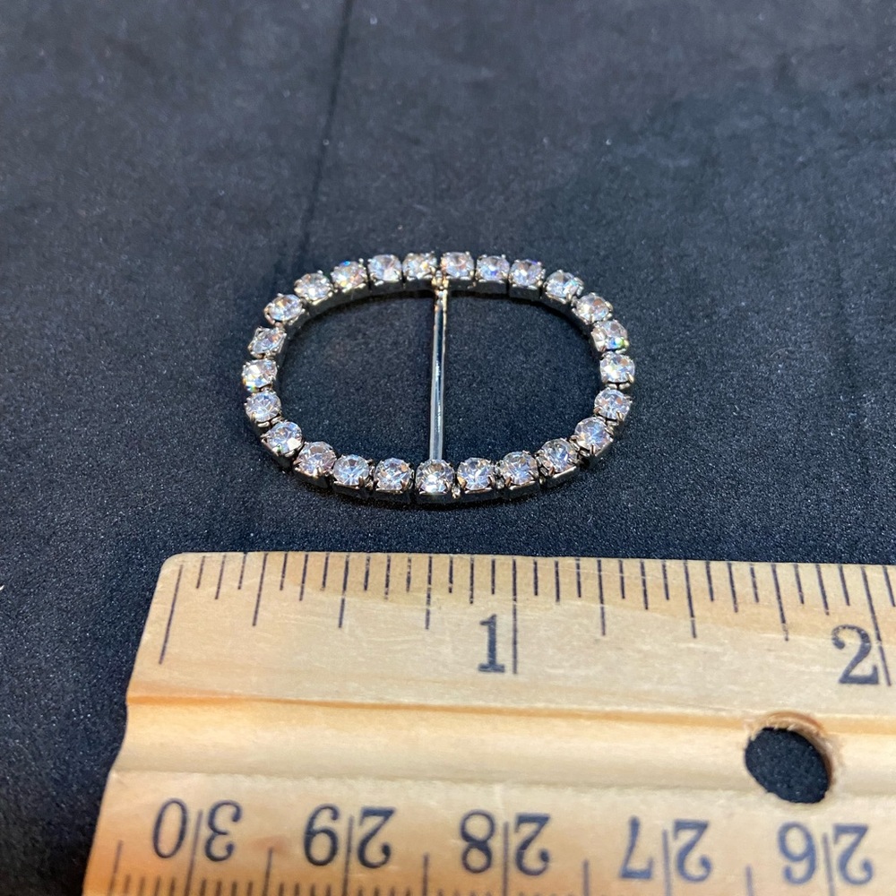 4 Rhinestone Buckles - Picture 2 of 3